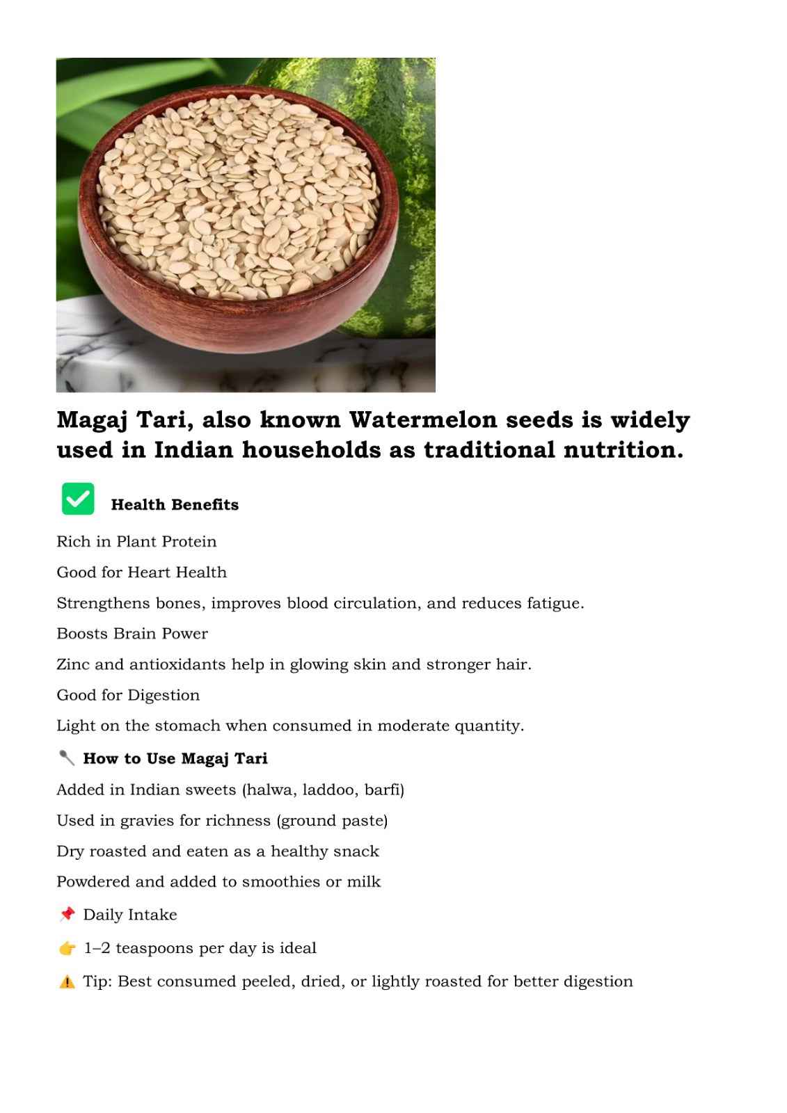 Watermelon Seeds (Magaj)