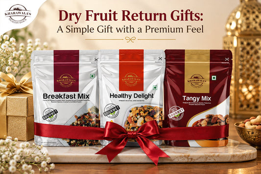 Premium dry fruit return gift box