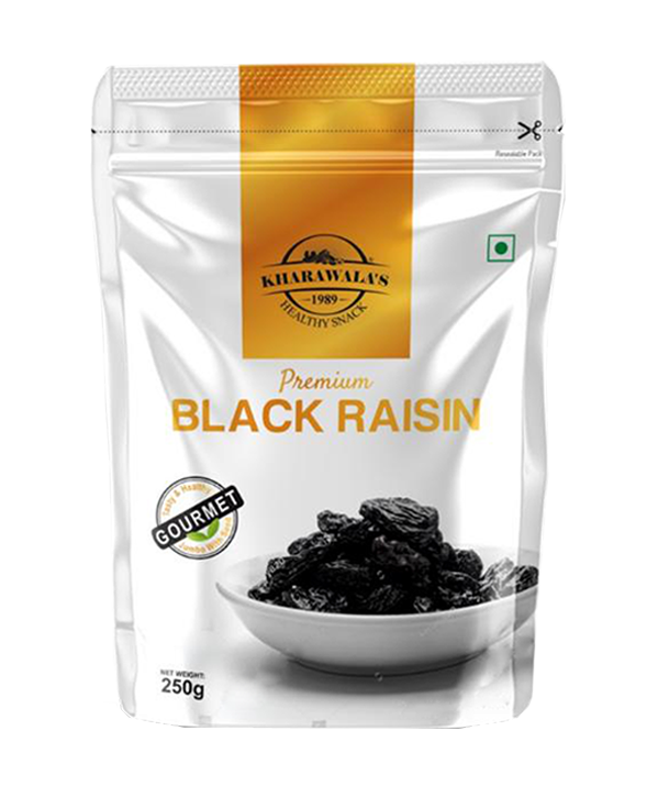 Afgan Black Raisins With Seed Premium - Kharawala Products Pvt. Ltd