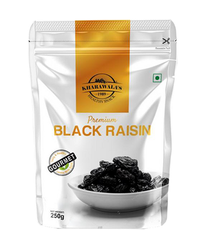 Afgan Black Raisins With Seed Premium - Kharawala Products Pvt. Ltd