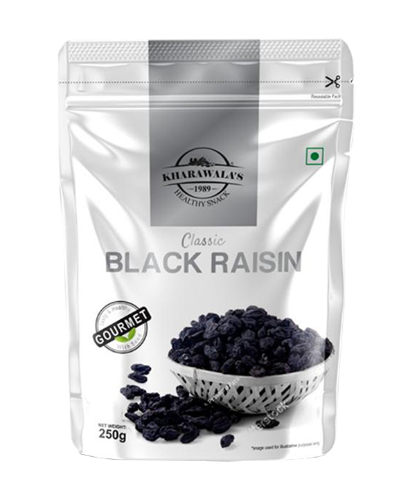 Afgan Black Raisins With Seed Classic - Kharawala Products Pvt. Ltd