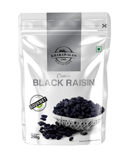 Afgan Black Raisins With Seed Classic - Kharawala Products Pvt. Ltd