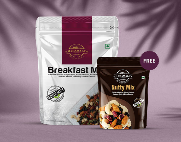 Breakfast Mix Value Pack 600gm + Free 50gm Nutty Mix